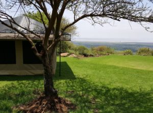 Furnished safari tent at Migombani Campsite
